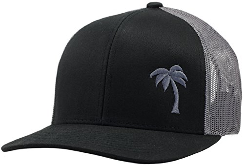 LINDO Trucker Hat - Palm Tree Series (Black/Graphite)