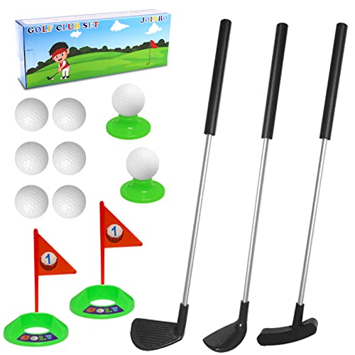 JOINBO Toddler Golf Clubs Set for Right Hand,Plastic Kids Golf Clubs for Indoor and Outdoor Sport Toys,Christmas Birthday Gifts for Boys and Girls Aged 3 4 5 6 Years Old…