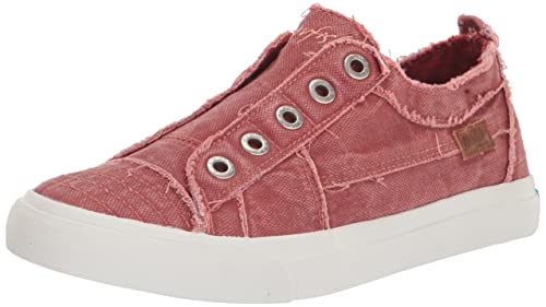 Blowfish Malibu Women's Play Sneaker, Baked Clay Smoked 16oz Canvas, 6.5