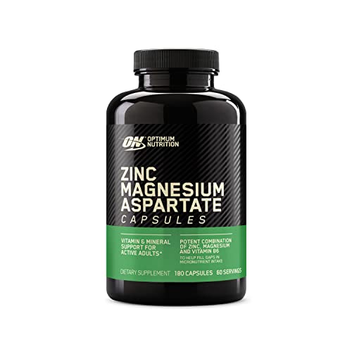 Optimum Nutrition Muscle Recovery and Endurance Supplement for Men and Women, Zinc and Magnesium Supplement, 180 Count