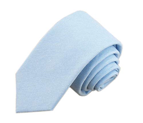 Kihatwin Men Light Blue Stylish Traditional Nice Tie Classic Cool Necktie Standard Length