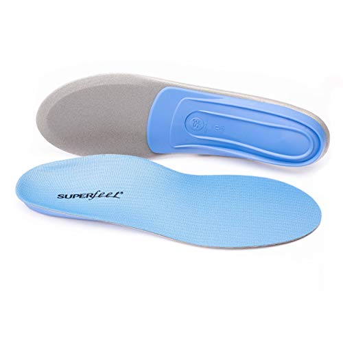 Superfeet All-Purpose Support Medium Arch Insoles (Blue) - Trim-To-Fit Orthotic Shoe Inserts - Professional Grade - Men 9.5-11 / Women 10.5-12