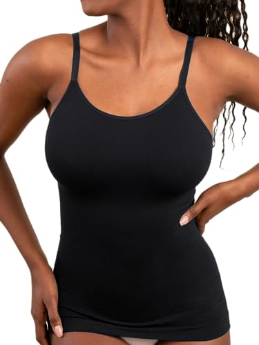 SHAPERMINT Womens Tops - High Compression Scoop Neck Cami - Tank Top for Women, Camisole for Women