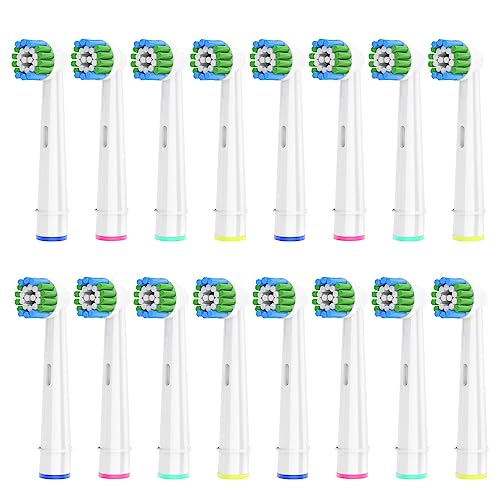 16 Count Precision Replacement Brush Heads Compatible with Braun Oral B Electric Toothbrush, Deep and Precise Cleaning.