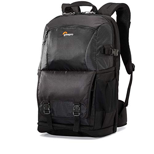 Lowepro LP36869 Fastpack BP 250 AW II - A Travel-Ready Backpack for DSLR and 15' Laptop and Tablet,Black,11.42 x 6.10 x 10.83