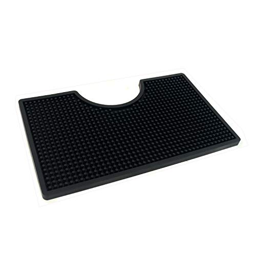 12x7 inches PVC Drip Tray for Home Brewing, Kegerator (Black)