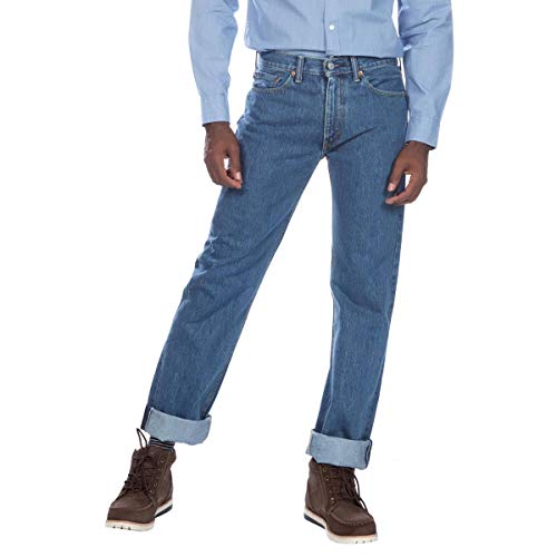 Levi's Men's 505 Regular Fit Jeans (Also Available in Big & Tall), Medium Stonewash, 32W x 32L