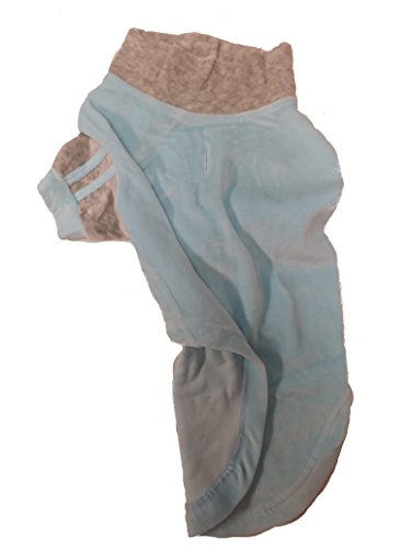 Medium Blue and Grey Dog Fleece Sweatshirt