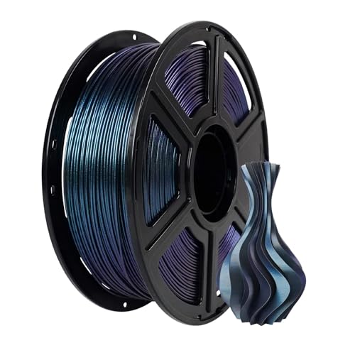 FLASHFORGE PLA Filament 1.75mm +/- 0.02mm Burnt Titanium, Color Changeable 3D Printer Filament 1kg (2.2lbs), Chameleon Changing Colors with Light, Perfectly Hide The Layer Line