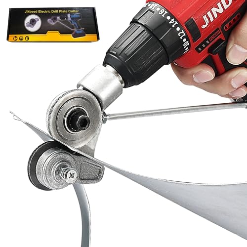 Electric Drill Plate Cutter/Electric Drill Shears - Specifically Designed for Cutting Flat Metal Sheets 0.03 Inches Thick or Less - Authentic Goods from The Source