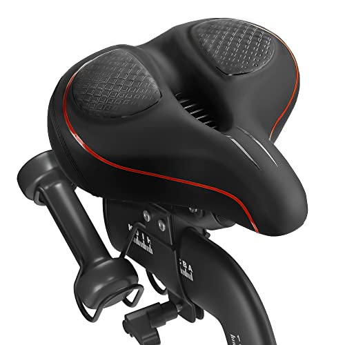 Oversized Bike Seat for Peloton Bike & Bike+, Comfort Seat Cushion Compatible with Peloton, Road or Exercise Bikes, Bicycle Wide Saddle Replacement for Men & Women, Accessories for Peloton