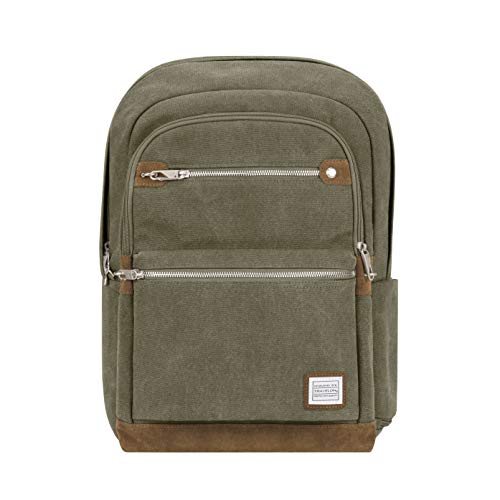 Travelon: Heritage - Anti-Theft Backpack, Sage, 13 x 17.5 x 6