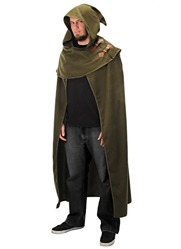 elope Elven Fantasy Cosplay Cloak in Green,Adult