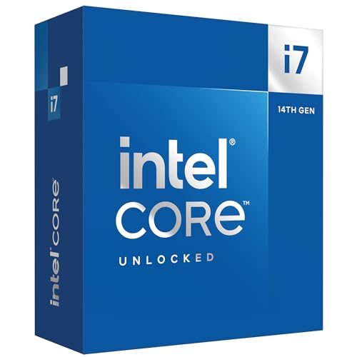 Intel Core i7-14700K New Gaming Desktop Processor 20 cores (8 P-cores + 12 E-cores) with Integrated Graphics - Unlocked