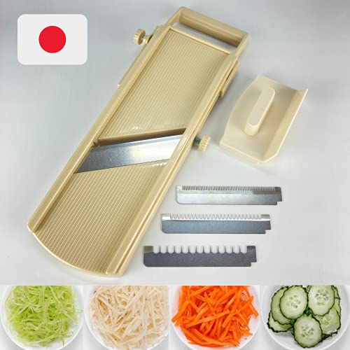 SOONEAR Mandoline Slicer for Vegetable, Fruit [Made in Japan] Kitchen Peelers Japanese Stainless Steel Blade