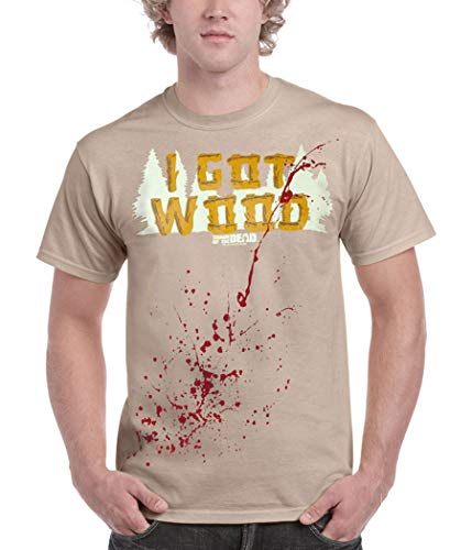 Animation Shops Shaun of The Dead I Got Wood T-Shirt-Large Sand