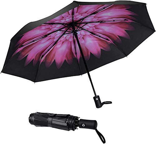 SY COMPACT Windproof Umbrella Automatic Umbrellas Collapsible Compact Umbrella