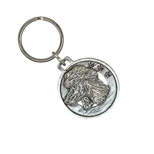 Creative Pewter Designs Poodle - Standard Keychain D142KC