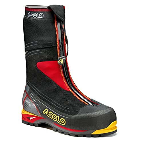 Asolo Mont Blanc GV Mountaineering Boots - Men's - Black/Red - 10.5