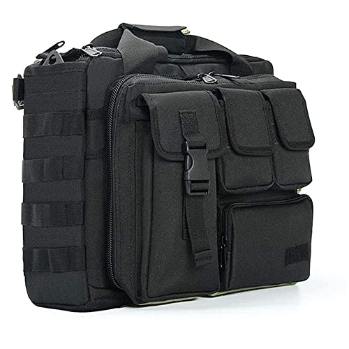 Tactical Briefcase, tactical computer bag 14.1' - 15.6 In Men's Military Laptop Messenger Multifunction Briefcase for Men,Computer Shoulder Handbags Bag