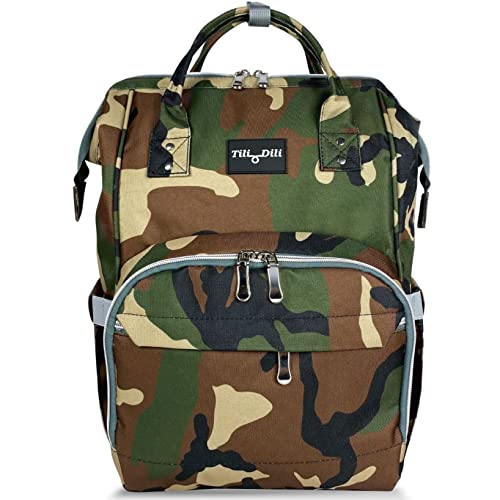 Mr. Peanut's Tili Dili Premium Diaper Backpack with USB Charging Port (Camo)