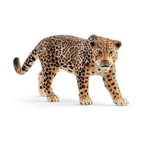 Schleich Wild Life Realistic Prowling Jaguar Figurine - Detailed Jungle Toy Wild Cat Jaguar Action Figure, Education and Fun for Boys and Girls, Gift for Kids Ages 3+