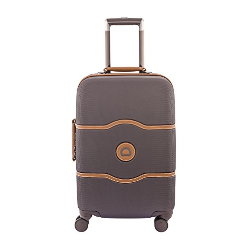 DELSEY Paris Chatelet Hard+ Hardside Luggage with Spinner Wheels, Chocolate Brown, Carry-on 21 Inch