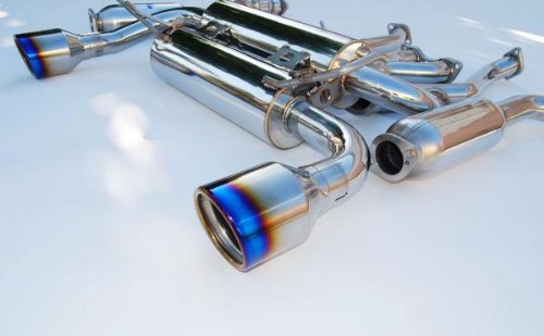 Invidia HS09N7ZGID Gemini Cat-Back Exhaust System with Titanium Rolled Tip for Nissan 370Z