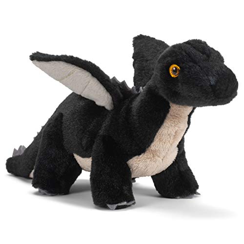 DEMDACO Dragon Mythical Creature Midnight Black 12 inch Children's Soft Plush Stuffed Animal Toy