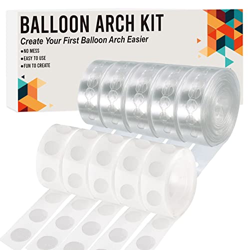 Balloon Arch Kit, 82ft Easy DIY Balloon Decorating Garland Strip and 500Pcs Glue Point Dots Tape for Balloon Arch, Decorations Making