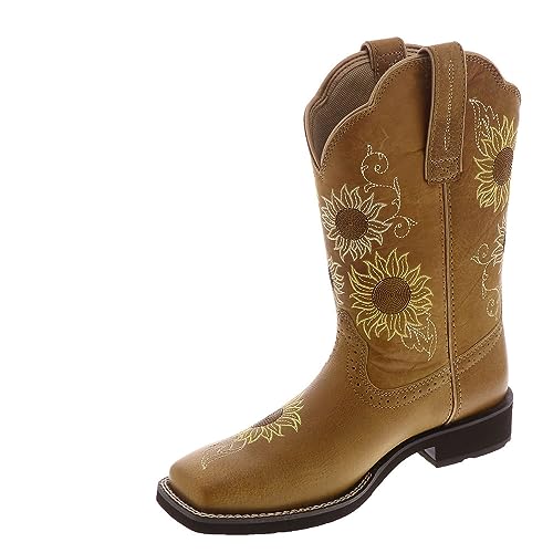 ARIAT Women's Blossom Western Boot, Sanded Tan, 8