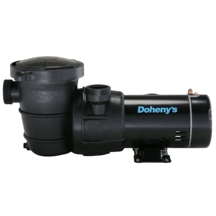 Doheny's Above Ground Pool Pro Swimming Pool Pump | Above Ground 1.5 HP Pool Pump, 115V, 83 GPM (1.2 THP) | 1.5 Inch Internal Threading And 2.5 Inch External Threading | 6 FT, 3 Prong Plugin Cord