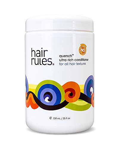 Quench Ultra Rich Conditioner 25oz - Deep Hydration for All Hair Textures, Shine Enhancer & Frizz Control