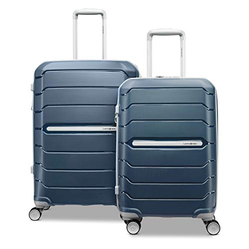 Samsonite Freeform Hardside Expandable with Double Spinner Wheels, Navy, 2-Piece Set (21/28)