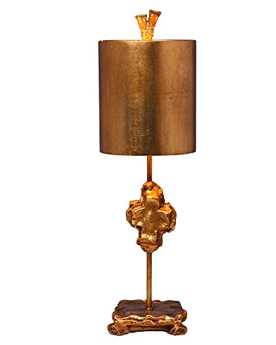 Flambeau Lighting TA1233 Cross Table Lamp, 22.75' x 7' x 7', Gold