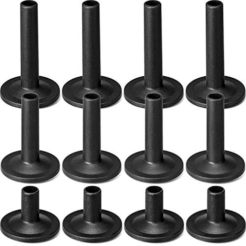 Facmogu 12PCS Black Plastic Long/Medium/Short Flanged Cymbal Sleeves, Cymbal Replacement Accessories, Musical Instruments Accessory, Cymbal Stand Drum Sleeve for Percussion Drum Set Parts