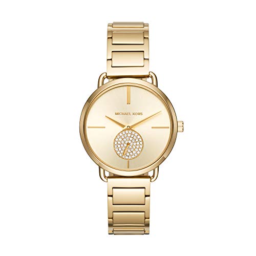 Michael Kors Portia Three-Hand Gold-Tone Stainless Steel Women's Watch (Model: MK3639)