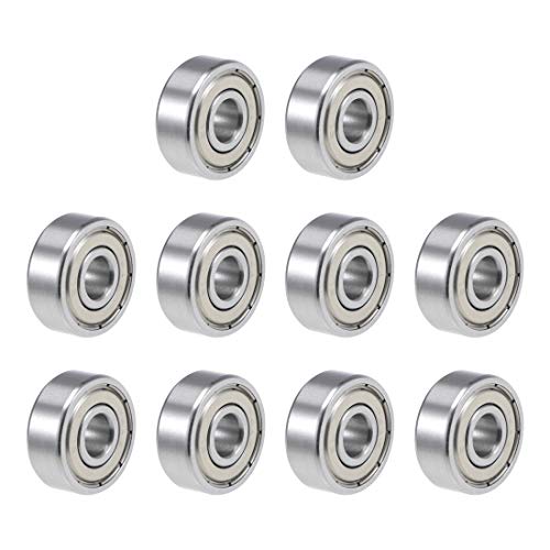 uxcell R4AZZ Deep Groove Ball Bearing 1/4-inchx3/4-inch x 9/32-inch Shielded Z2 Lever Bearings Skateboard Bearings Sealed Industrial Bearings 10pcs