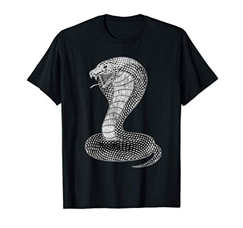 Vintage Distressed King Cobra Power Snake Muscle Car Karate T-Shirt