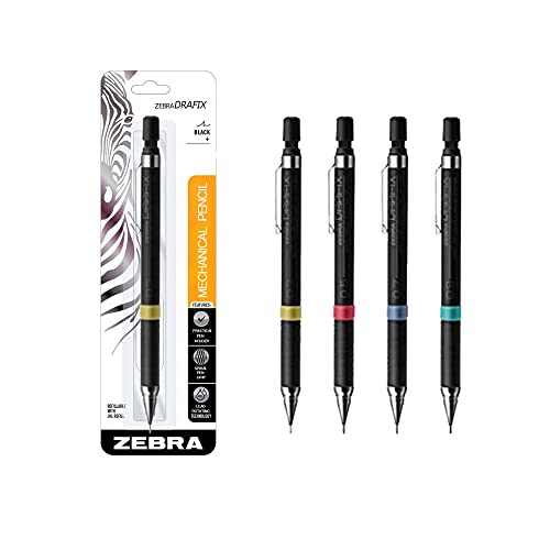 Zebra Core Keeps Sharp Mechanical Pencil, Gun Metallic (DM7-300) Grey Blue 0.7mm