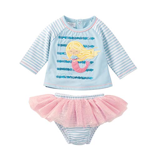 Mud Pie Girls' Classic, Blue, 6-9 Months