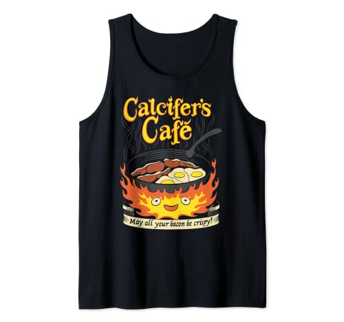 Calcifer's Cafe May All Your Bacon & Eggs Be Crispy Cooking Tank Top