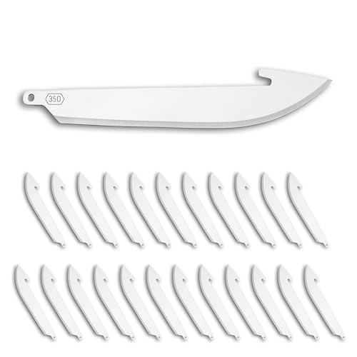 Outdoor Edge 3.5' RazorSafe Replacement Sharp-Point Knife Blades, 24 Piece Value Pack