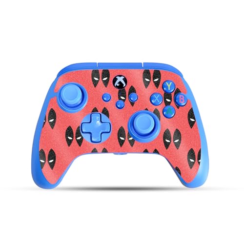 Glossy Glitter Gaming Skin Compatible with PowerA Xbox Series X|S Enhanced Wired Controller - Dead Eyes Pool - Premium 3M Vinyl Protective Wrap Decal Cover | Crafted in The USA by MightySkins