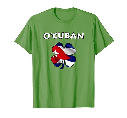 O'Cuban St. Patricks Day t-shirt Flag