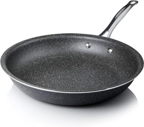 Granitestone 10' Non-Stick Frying Pan with Mineral/Diamond Coating for Long long-lasting nonstick Frying, Skillet for Cooking with Stay Cool Handles, Oven/Dishwasher Safe, Non-Toxic