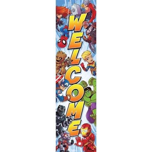 Eureka Marvel Heroes Welcome Back to School Classroom Door Decoration 12'' x 45''