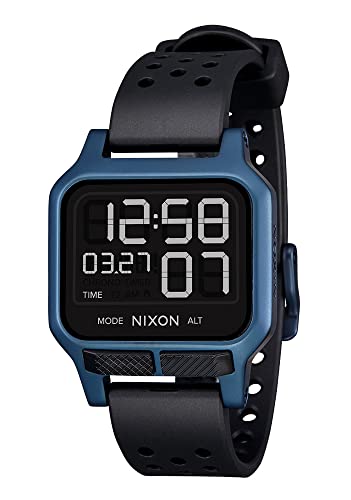 Nixon Unisex Wristwatch with Customizable 38mm Digital Display, Water-Resistant Rubber Band, Chronograph, Pre-Set Timers