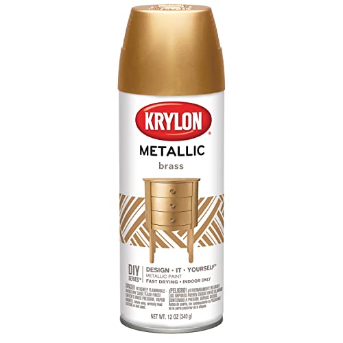Krylon 12 oz 2204 General Purpose Metallic Brass Spray Paint