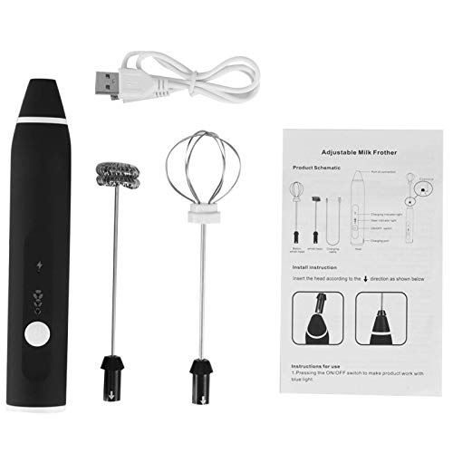 Electric Egg Beater,USB Charging 3 Speed Settings Electric Automatic Egg Beater Mixer for Coffee Drink Stirrer Tools